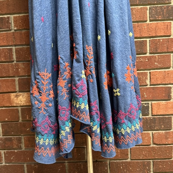 Johnny Was Blue Embroidered Dress - Picture 3 of 9